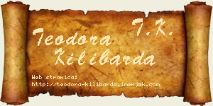 Teodora Kilibarda vizit kartica